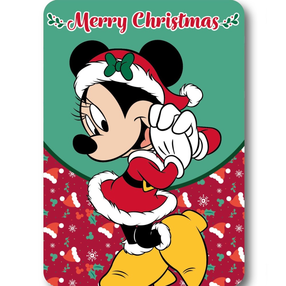 Disney Minnie  Merry Moments Christmas Polar Blanket 100x140cm