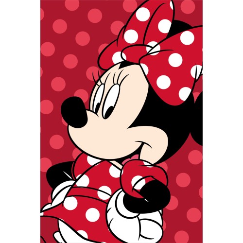 Disney Minnie  Red microfleece blanket 100x150cm