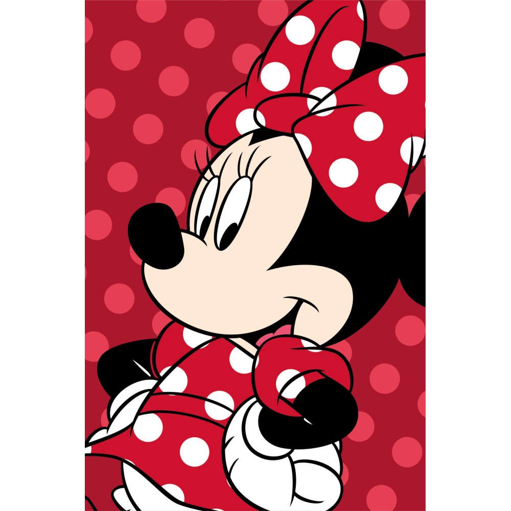Disney Minnie  Red microfleece blanket 100x150cm