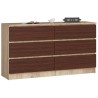 KOMODA K140 6SZ CLP DĄB SONOMA / WENGE