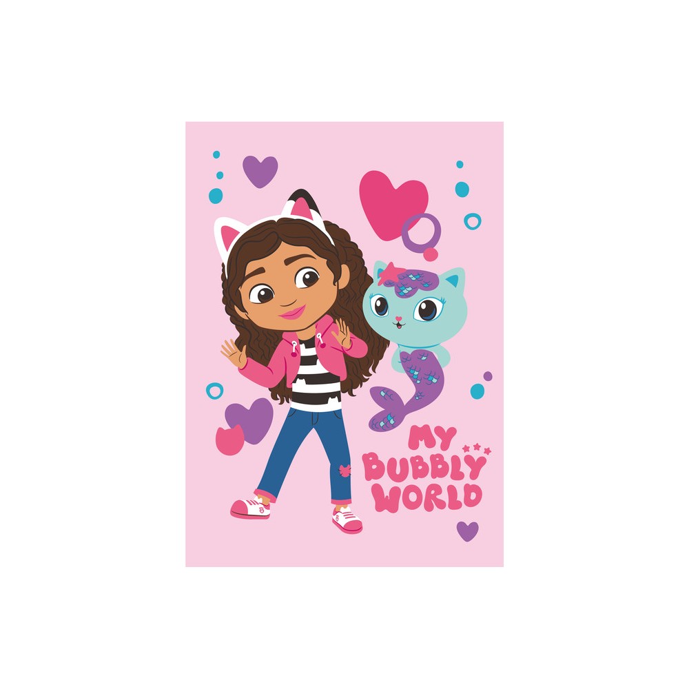 Gabby's Dollhouse Bubbly World polar blanket 100x150cm