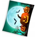 Halloween Moon coral fleece blanket 150x200cm