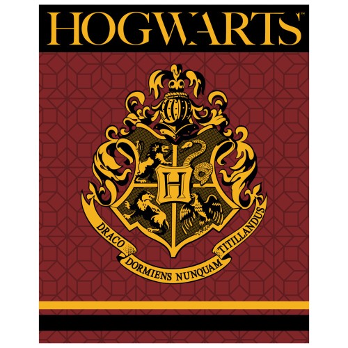 Harry Potter Crest coral fleece blanket 120x150cm