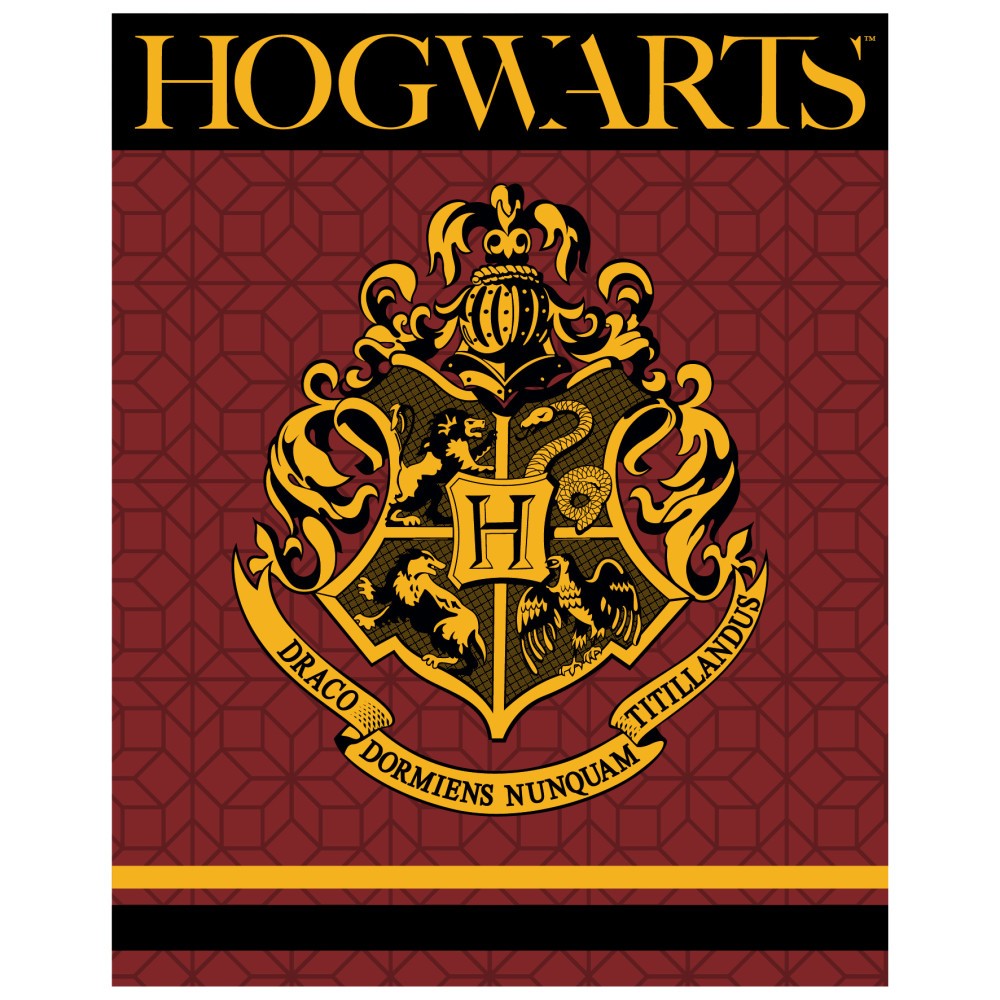 Harry Potter Crest coral fleece blanket 120x150cm