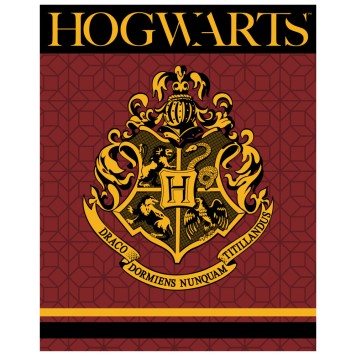 Harry Potter Crest coral fleece blanket 120x150cm