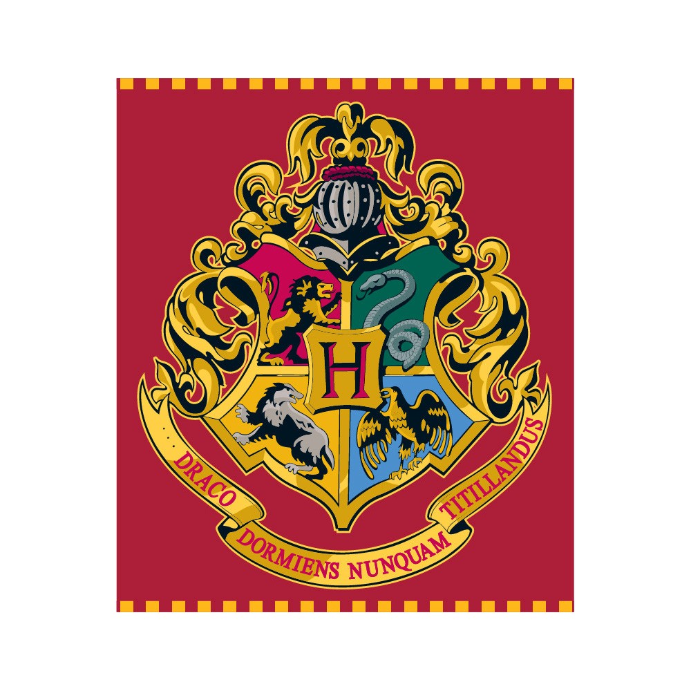 Harry Potter Red coral fleece, polar blanket 120x150cm