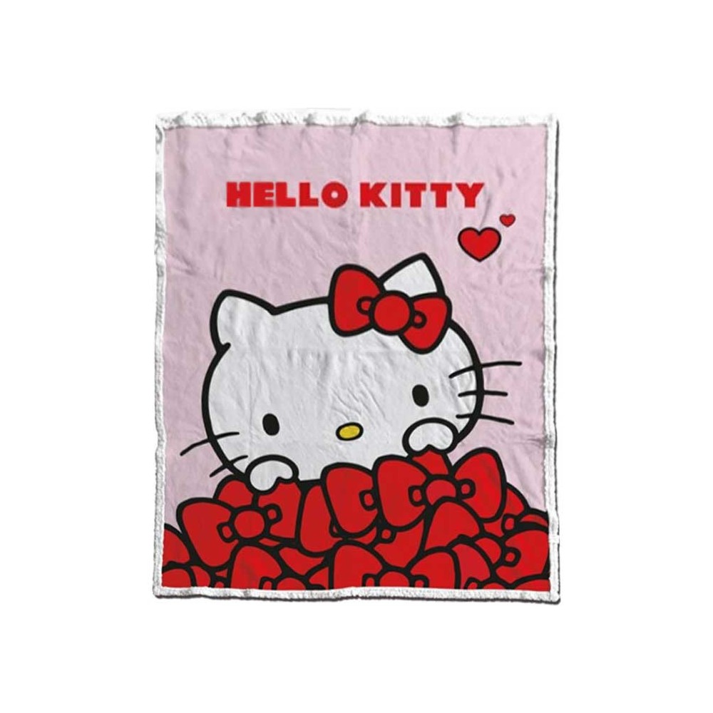 Hello Kitty Bow sherpa blanket 130x170cm