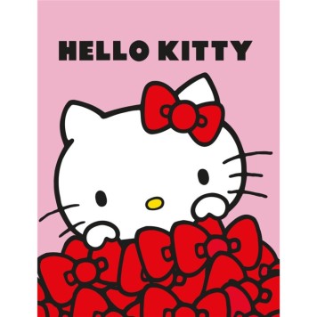 Hello Kitty Bows flannel fleece blanket 130x160cm