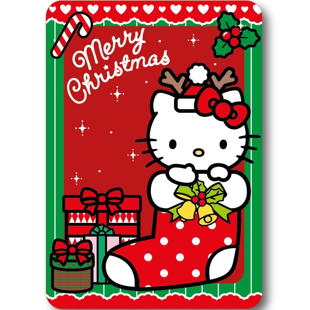 Hello Kitty Holiday Cheer Christmas Polar Fleece Blanket 100x140cm