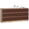 KOMODA K160 6SZ CLP DĄB SONOMA / WENGE