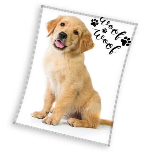 Dog Golden Retriever fleece blanket 150x200cm