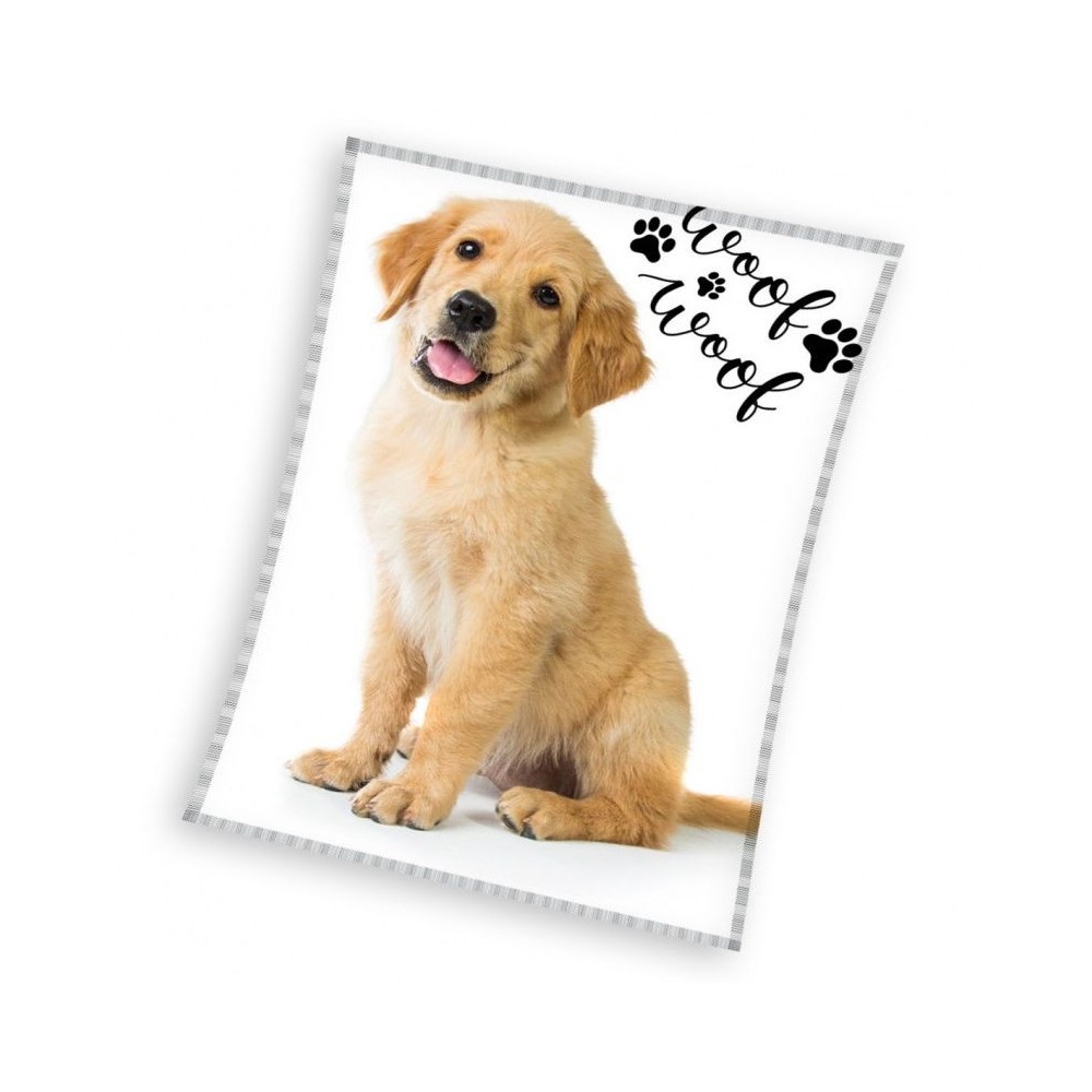Dog Golden Retriever fleece blanket 150x200cm