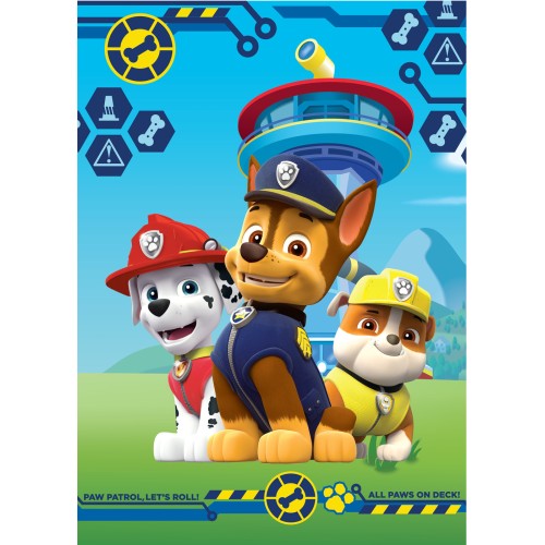 Paw Patrol Paws on Deck fleece blanket 100x140cm