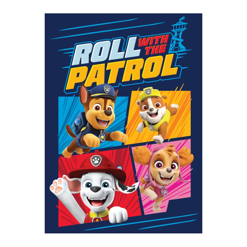 Paw Patrol Roll fleece blanket 100x140cm