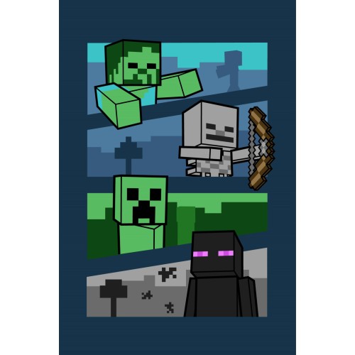Minecraft Adventure polar blanket 100x150cm