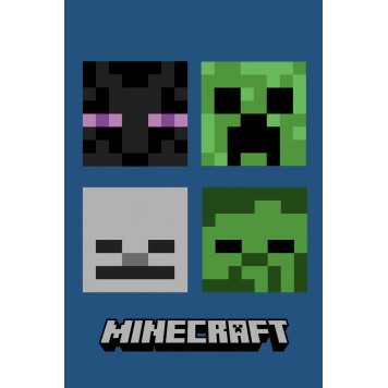 Minecraft Bad Mobs super soft fleece blanket 100*150cm