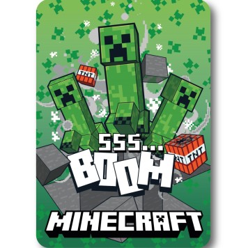 Minecraft SSS Boom fleece blanket 100x140cm