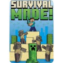 Minecraft Survival Mode fleece blanket 100x140cm
