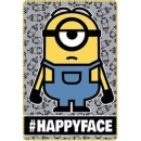 Minions Happy Face polar blanket 100x150 cm