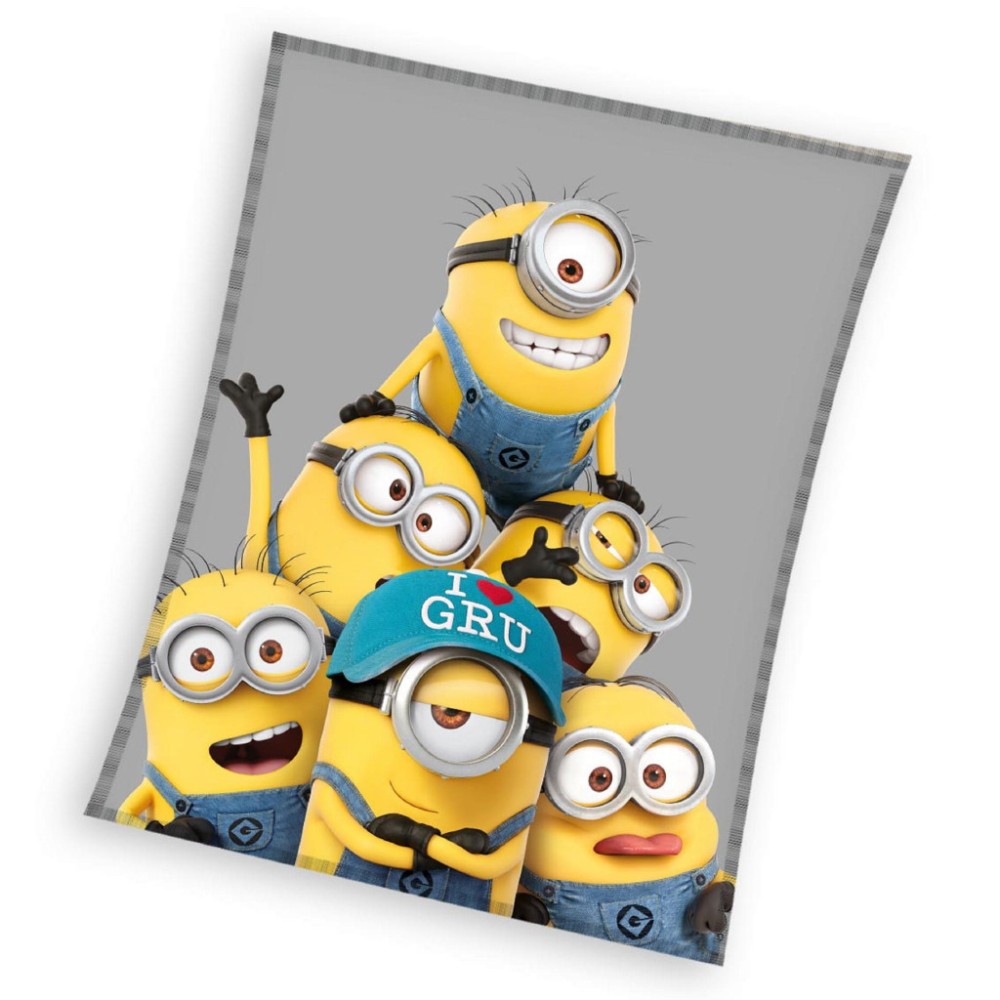 Minions Pyramid coral fleece blanket 150x200cm