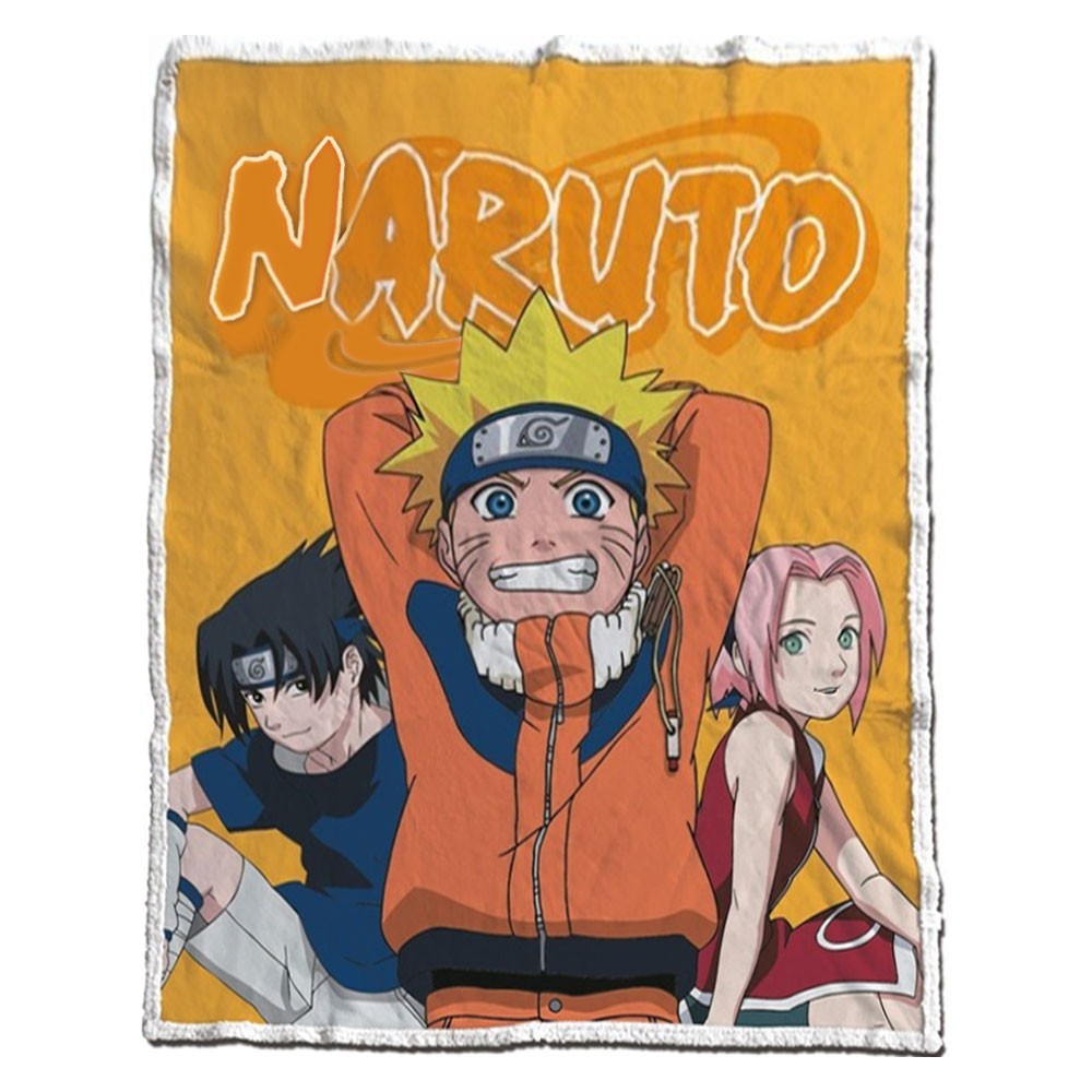 Naruto Friends sherpa blanket 120x150cm