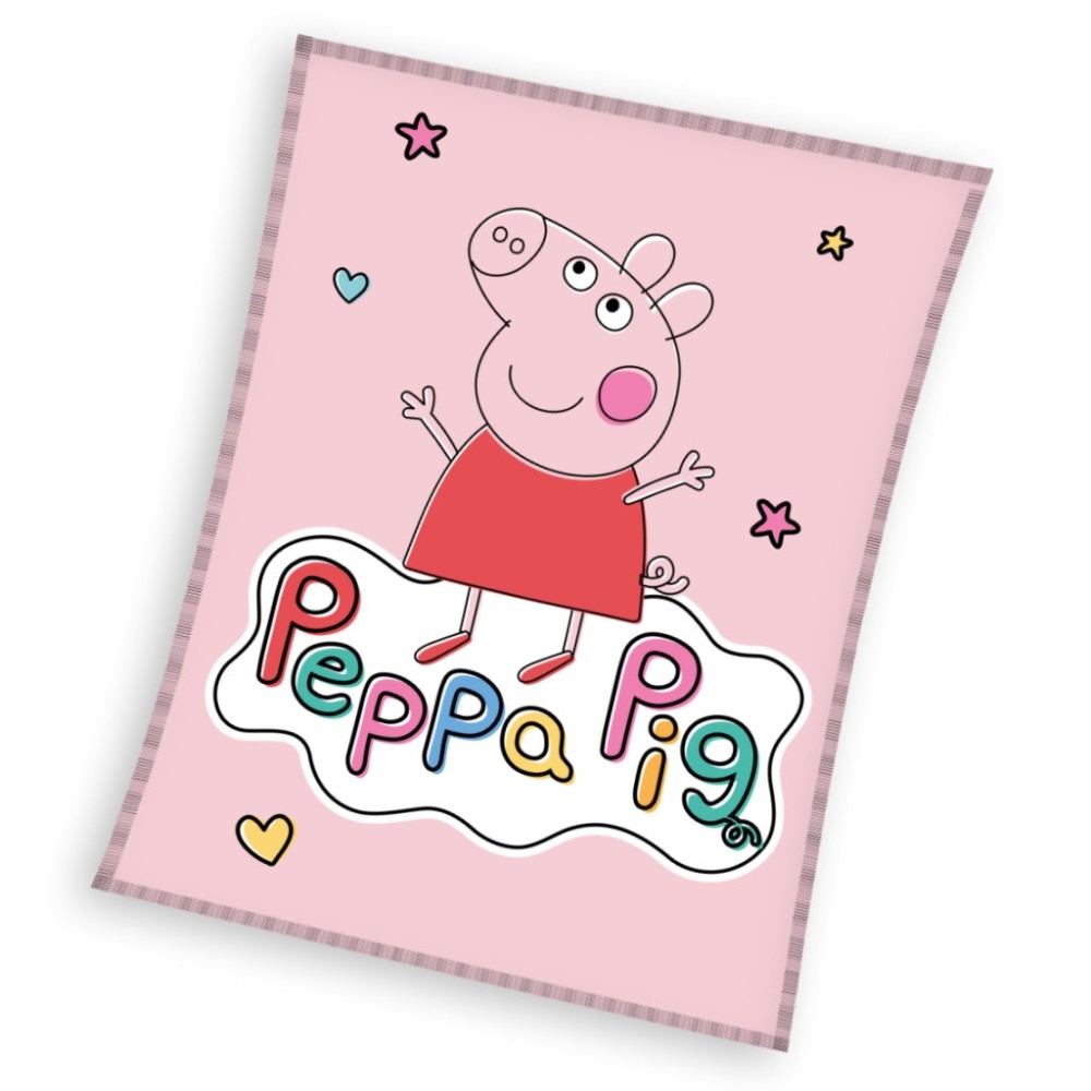Peppa Pig Happy coral fleece blanket 110x140cm