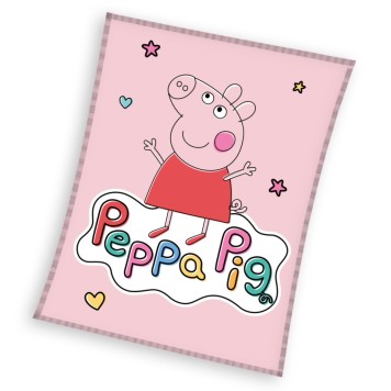 Peppa Pig Happy coral fleece blanket 110x140cm