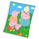 Peppa Pig Picnic coral fleece blanket 150x200cm