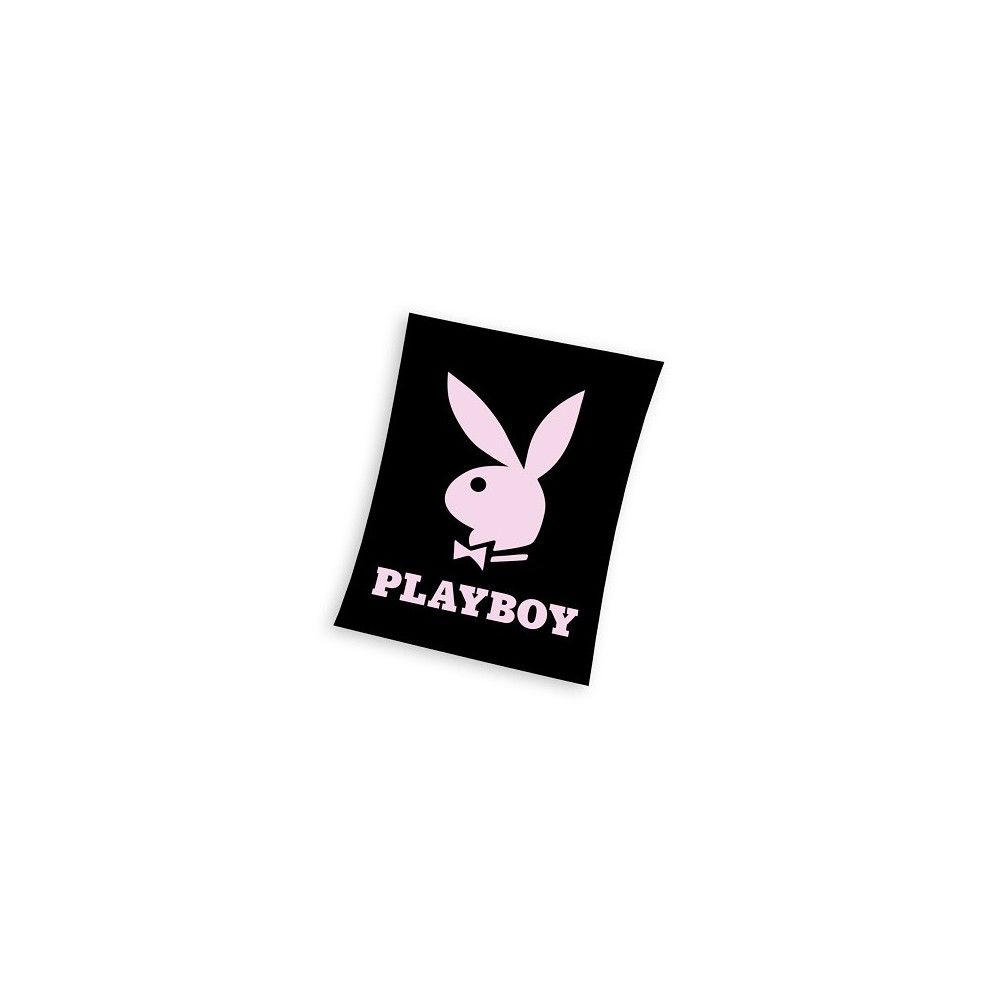 Playboy Black coral fleece polar blanket 150x200cm