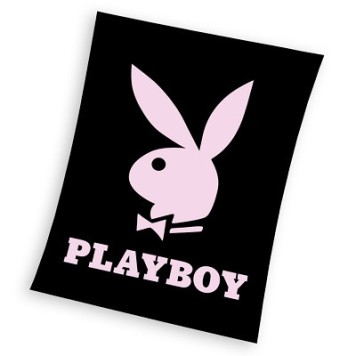 Playboy Black coral fleece polar blanket 150x200cm