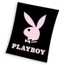 Playboy Black coral fleece polar blanket 150x200cm