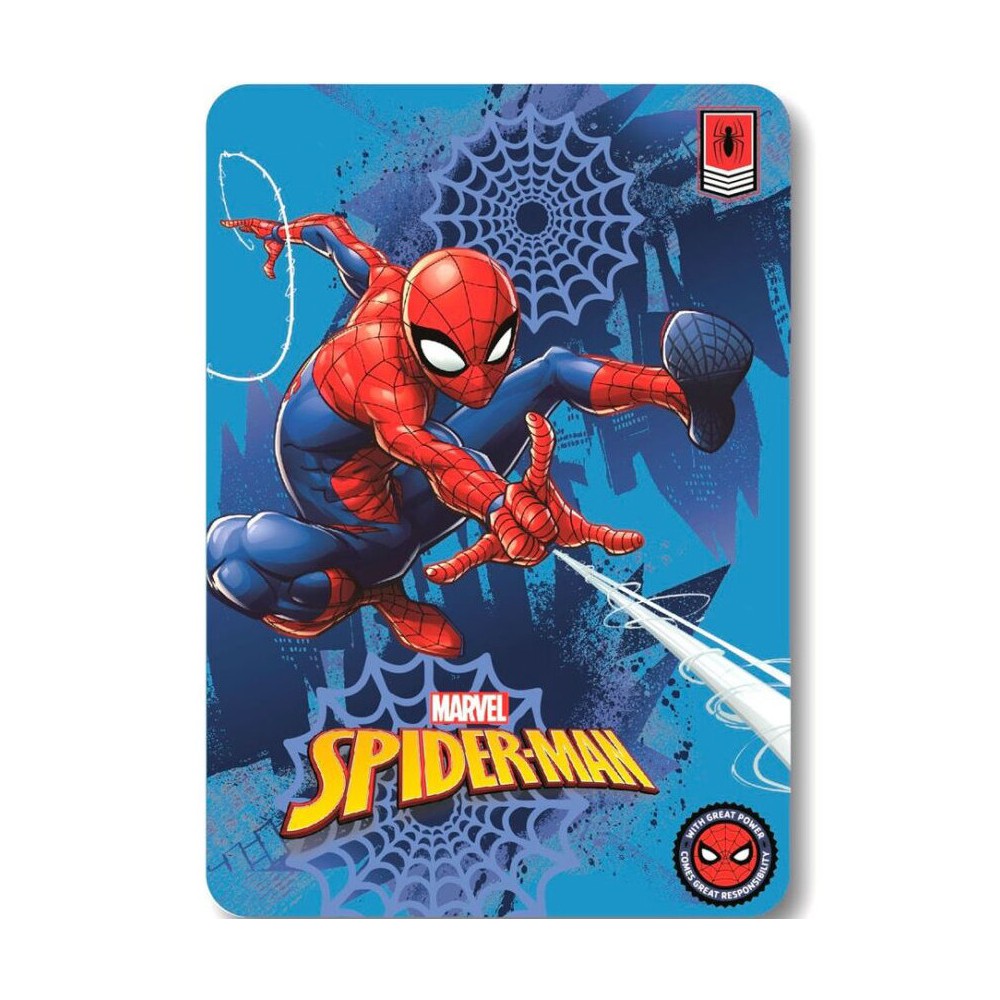 Spiderman Great Power polar fleece throw 100x140cm