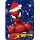 Spiderman Snowing Christmas fleece blanket 100x140cm
