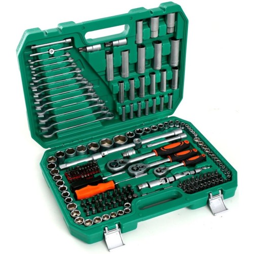 Zestaw Kluczy Duży Nasadowe Płaskie KD307 216el. Walizka