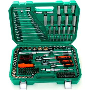 Zestaw Kluczy Duży Nasadowe Płaskie KD307 216el. Walizka