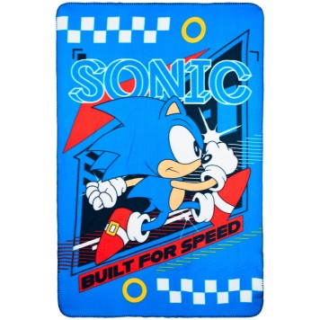 Sonic the Hedgehog Built for Speed polar fleece blanket 100x150cm