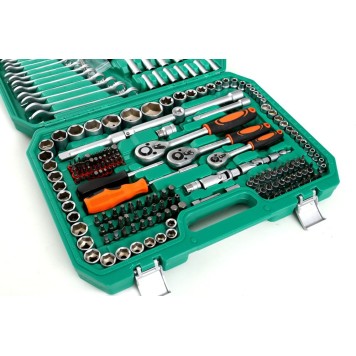 Zestaw Kluczy Duży Nasadowe Płaskie KD307 216el. Walizka