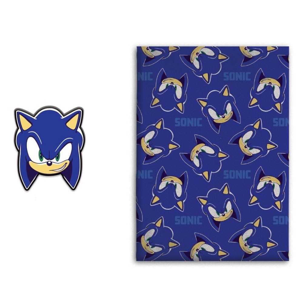 Sonic the Hedgehog fleece blanket and decorative cushion set