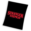 Stranger Things Black coral fleece blanket 130x170cm