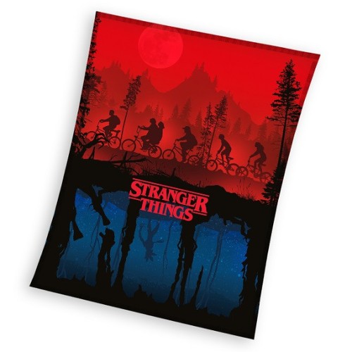 Stranger Things Upside Down coral fleece polar blanket 150x200cm