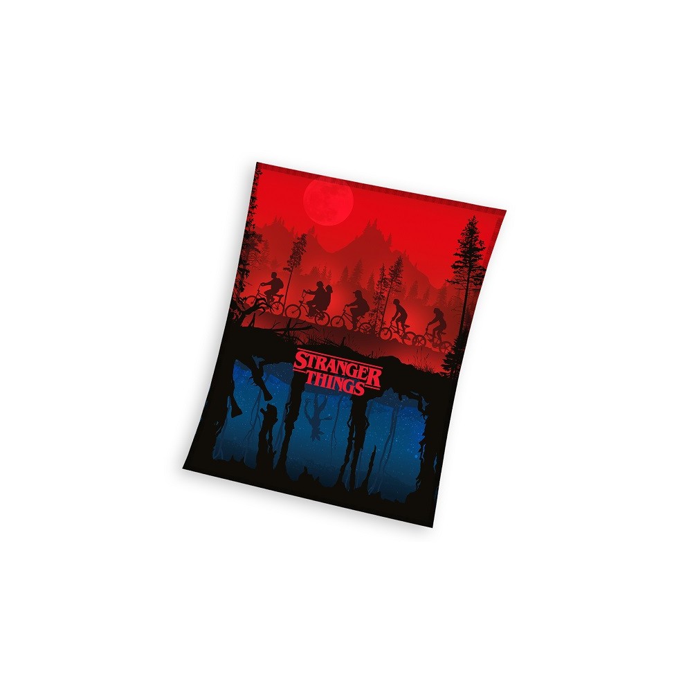 Stranger Things Upside Down coral fleece polar blanket 150x200cm