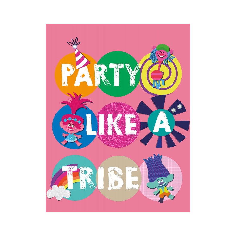 Trolls Party polar blanket 100x150cm