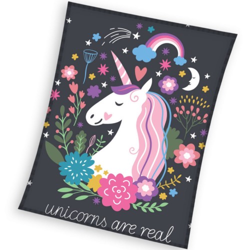 Unicorn Real coral fleece blanket 150x200cm