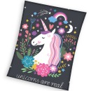 Unicorn Real coral fleece blanket 150x200cm