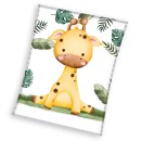 Giraffe Necky coral fleece blanket 110x140cm