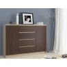KOMODA K140 2D 4SZ CLP DĄB SONOMA / WENGE
