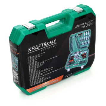 Zestaw Kluczy Duży Nasadowe Płaskie KD307 216el. Walizka