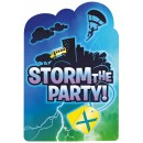 Battle Royal Storm party invitation set of 8