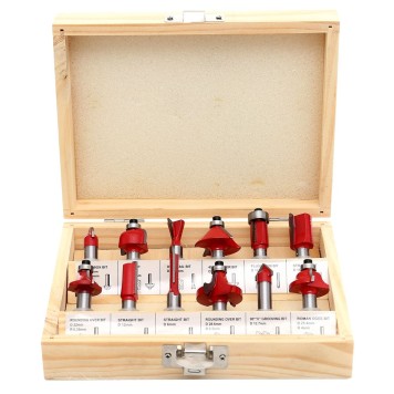 Zestaw Frezów do drewna KD10282 12szt. frez 8mm