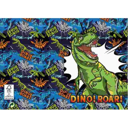 Dinosaur Roar 3D pop-up greeting card + envelope
